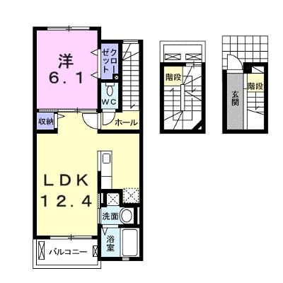 カノン　フィオーレ 303【管理NO：1-021906501-03030】 ★家具家電は申し込み後に搬入しますの外観画像