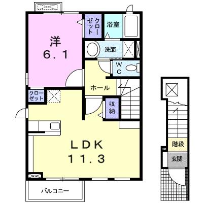 グラシオッソ 201【管理NO：1-017633401-02010】 ★家具家電は申し込み後に搬入しますの外観画像
