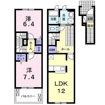 ＣｏｔｔｏｎＨｉｌｌｓ　Ⅱ 203【管理NO：1-016137501-02030】 ★家具家電は申し込み後に搬入しますの外観画像