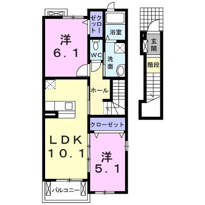 エスペランサ弐番館 201【管理NO：1-015736602-02010】 ★家具家電は申し込み後に搬入しますの外観画像