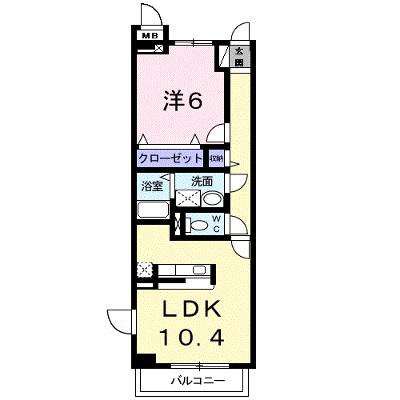 ヌーベル　コリーヌⅠ 207【管理NO：1-014723701-02060】 ★家具家電は申し込み後に搬入しますの外観画像