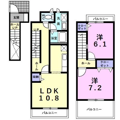 エテルノ 205【管理NO：1-014627201-02040】 ★家具家電は申し込み後に搬入します★の外観画像