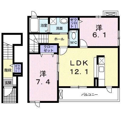 メゾン　ラダ－ 202【管理NO：1-014558701-02020】 ★家具家電は申し込み後に搬入しますの外観画像