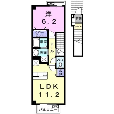リオト－レス 205【管理NO：1-012174801-02040】 ★家具家電は申し込み後に搬入します★の外観画像