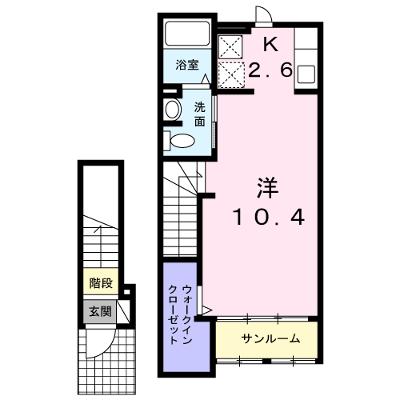 ルミエール神穂 205【管理NO：1-021100101-02040】 ★家具家電は申し込み後に搬入しますの外観画像