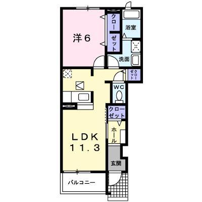 プリムローズ 102【管理NO：1-017164601-01020】 ★家具家電は申し込み後に搬入します★の外観画像