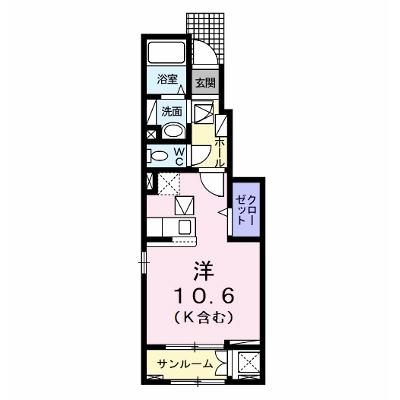 パークサイド白土Ⅱ 103【管理NO：1-027491901-01030】 ★家具家電は申し込み後に搬入します★の外観画像