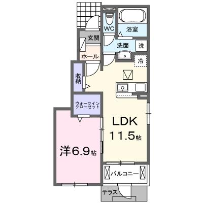 クレールＡ 101【管理NO：1-025498701-01010】 ★家具家電は申し込み後に搬入します 2026年07月中旬入居可能の外観画像