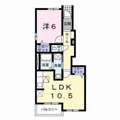 オレンジ　ハウス　Ｂ 105【管理NO：1-014896302-01040】 ★家具家電は申し込み後に搬入しますの外観画像