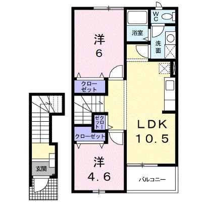 ツインズパレスⅠ 202【管理NO：1-009523501-02020】 ★家具家電は申し込み後に搬入します★の外観画像