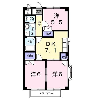 グリ－ン１４ 201【管理NO：1-006979801-02010】 ★家具家電は申し込み後に搬入します★の外観画像