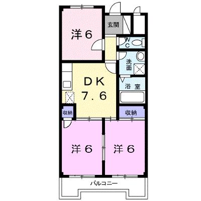 スカイハイツ 302【管理NO：1-003421701-03020】 ★家具家電は申し込み後に搬入します★の外観画像