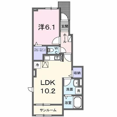 ミナ　タウン 105【管理NO：1-028589601-01040】 ★家具家電は申し込み後に搬入しますの外観画像
