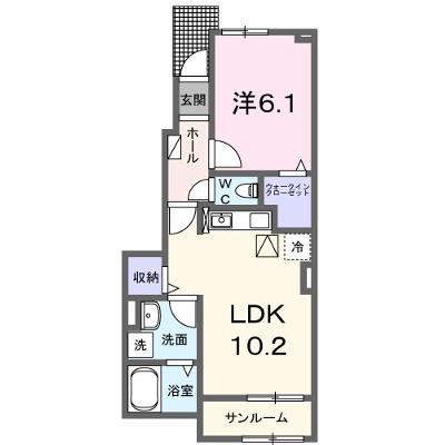 ミナ　タウン 103【管理NO：1-028589601-01030】 ★家具家電は申し込み後に搬入しますの外観画像