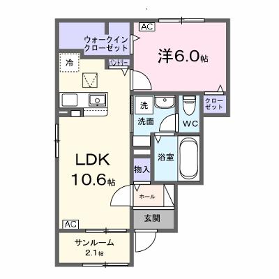パーシモンⅢ 101【管理NO：1-028447301-01010】 ★家具家電は申し込み後に搬入します★ ★2026年10月上旬入居可能★の外観画像