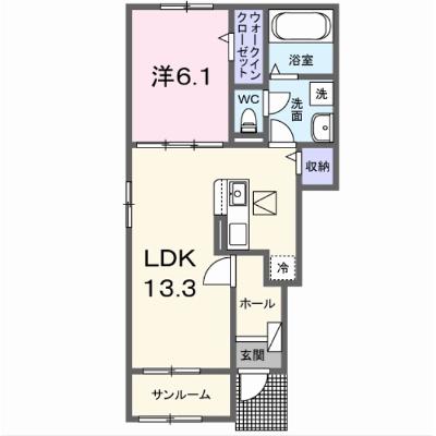 ソレイユ　ＨＡＳ． 101【管理NO：1-028387501-01010】 ★家具家電は申し込み後に搬入します★の外観画像