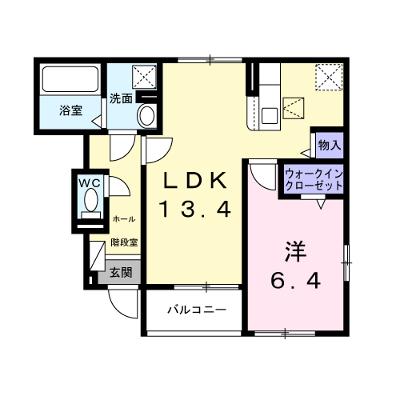 ファミーユ花栄　Ｂ 102【管理NO：1-028372402-01020】 ★家具家電は申し込み後に搬入します★ ★2026年09月下旬入居可能★の外観画像