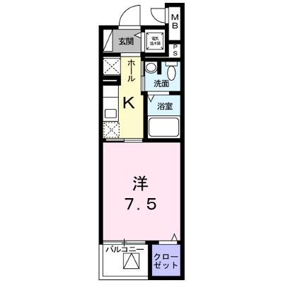 ラシュレ 402【管理NO：1-022258901-04020】 ★家具家電は申し込み後に搬入します★の外観画像