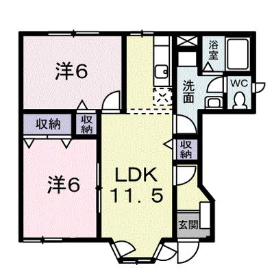 クレセント新町Ⅱ 103【管理NO：1-007074901-01030】 ★家具家電は申し込み後に搬入します★の外観画像