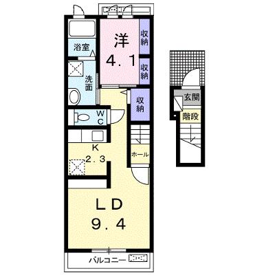 ヴィオラ２１　Ⅱ 201【管理NO：1-023096401-02010】 ★家具家電は申し込み後に搬入します★ ★2026年09月中旬入居可能★の外観画像