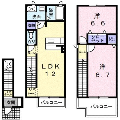 エトワール・シャン 206【管理NO：1-013356501-02050】 ★家具家電は申し込み後に搬入しますの外観画像