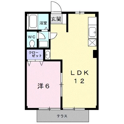 サンヒルＢ 1-A【管理NO：1-004574101-01010】 ★家具家電は申し込み後に搬入しますの外観画像