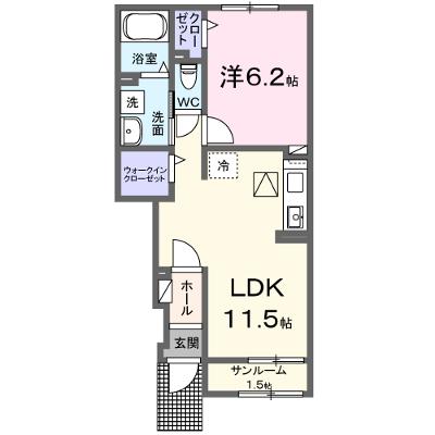 ラ・フォーレ七和 102【管理NO：1-027849801-01020】 ★家具家電は申し込み後に搬入します★ ★2026年08月下旬入居可能★の外観画像