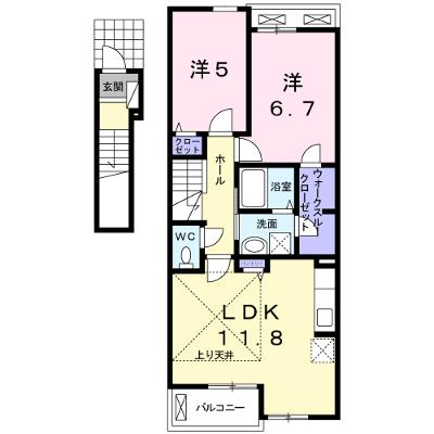 Ｍ・プラム　Ⅱ 202【管理NO：1-024875502-02020】 ★家具家電は申し込み後に搬入しますの外観画像