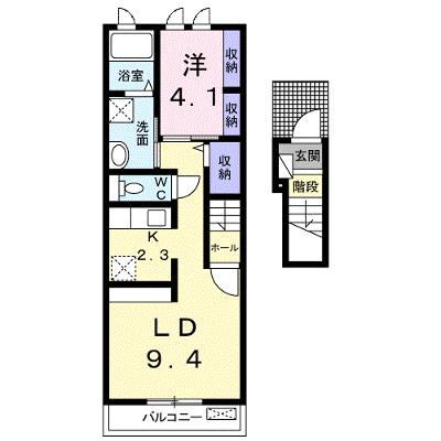 ルピナス鳥取 201【管理NO：1-022214501-02010】 ★家具家電は申し込み後に搬入します 2026年08月中旬入居可能の外観画像