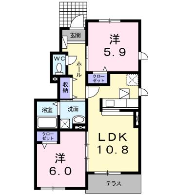 サンペドロＡ 101【管理NO：1-019192801-01010】 ★家具家電は申し込み後に搬入しますの外観画像