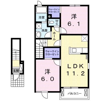 ディアコ－トⅡ 203【管理NO：1-018997502-02030】 ★家具家電は申し込み後に搬入しますの外観画像