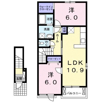 レジデンス　ベル 202【管理NO：1-018728601-02020】 ★家具家電は申し込み後に搬入します 2026年08月中旬入居可能の外観画像