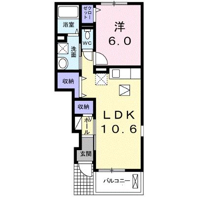 アバンツァート　Ⅰ 102【管理NO：1-017265801-01020】 ★家具家電は申し込み後に搬入します 2026年07月下旬入居可能の外観画像