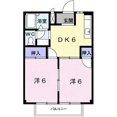 アーバンハイツ 2-B【管理NO：1-004359201-02020】 ★家具家電は申し込み後に搬入します 2026年07月上旬入居可能の外観画像
