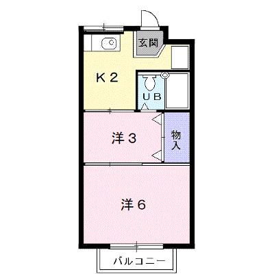 シングルハイツＫ 2F【管理NO：1-003130601-02060】 ★家具家電は申し込み後に搬入します 2026年07月中旬入居可能の外観画像