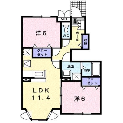 アルモニーⅡ 102【管理NO：1-013304102-01020】 ★家具家電は申し込み後に搬入します 2026年07月中旬入居可能の外観画像