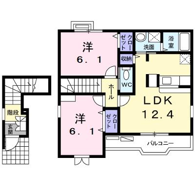 アイ・メゾンＡ 201【管理NO：1-013233201-02010】 ★家具家電は申し込み後に搬入します★の外観画像