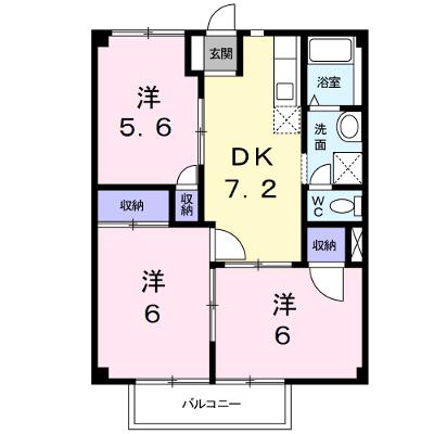 ガーデンプラザＫ’Ｓ 1C【管理NO：1-003859201-01030】 ★家具家電は申し込み後に搬入しますの外観画像