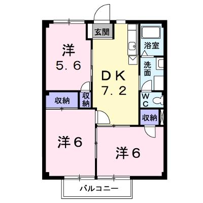 ガーデンプラザＫ’Ｓ 1B【管理NO：1-003859201-01020】 ★家具家電は申し込み後に搬入しますの外観画像