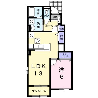 クローバー　Ｂ 103【管理NO：1-024164302-01030】 ★家具家電は申し込み後に搬入します 2026年07月下旬入居可能の外観画像
