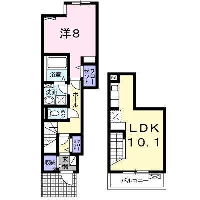 メゾン　デュ　ベル　アルブル 102【管理NO：1-021335801-01020】の外観画像