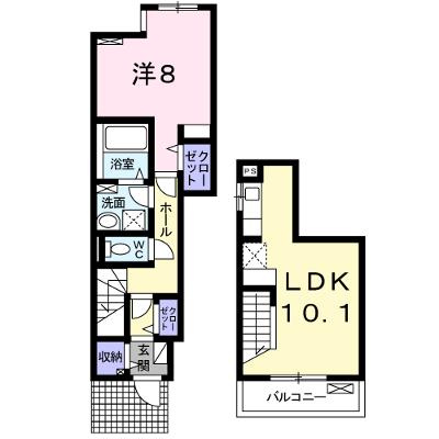 メゾン　デュ　ベル　アルブル 101【管理NO：1-021335801-01010】 ★家具家電は申し込み後に搬入します★の外観画像