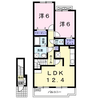 クレーストⅠ 203【管理NO：1-015893901-02030】 ★家具家電は申し込み後に搬入します 2026年08月上旬入居可能の外観画像