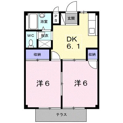 メゾンカリーノ 1A【管理NO：1-004849401-01010】 ★家具家電は申し込み後に搬入します★の外観画像