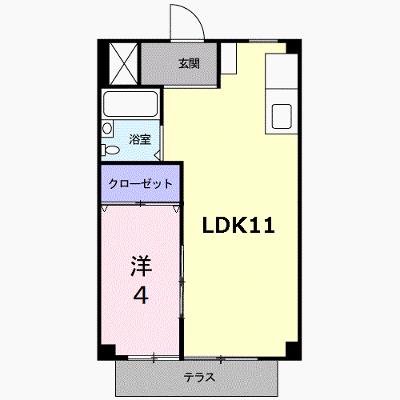 シングルハウスＫ 1E【管理NO：1-003272701-01050】 ★家具家電は申し込み後に搬入します★の外観画像