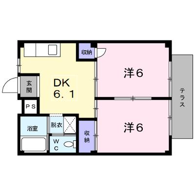シティハイツ新正Ｂ 1A【管理NO：1-002417501-01010】 ★家具家電は申し込み後に搬入します 2026年07月中旬入居可能の外観画像