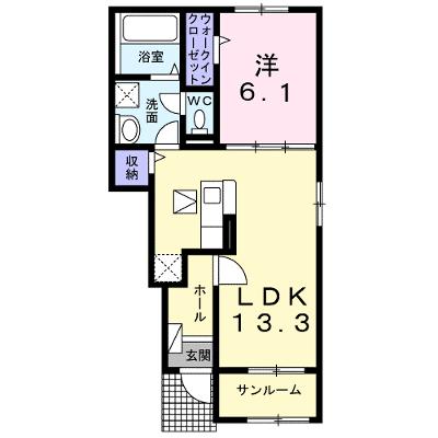 サン　ジュエル 105【管理NO：1-027663001-01040】 ★家具家電は申し込み後に搬入します 2026年07月中旬入居可能の外観画像