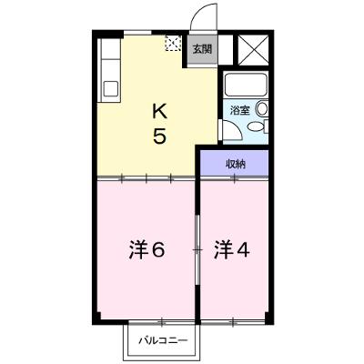 サンビレッジ稲生 2B【管理NO：1-004926901-02020】 ★家具家電は申し込み後に搬入します★の外観画像