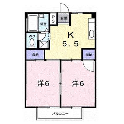シティハイツハピネス 2C【管理NO：1-001532201-02030】 ★家具家電は申し込み後に搬入します★の外観画像