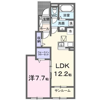 デタント　Ａ 102【管理NO：1-028504701-01020】 ★家具家電は申し込み後に搬入しますの外観画像